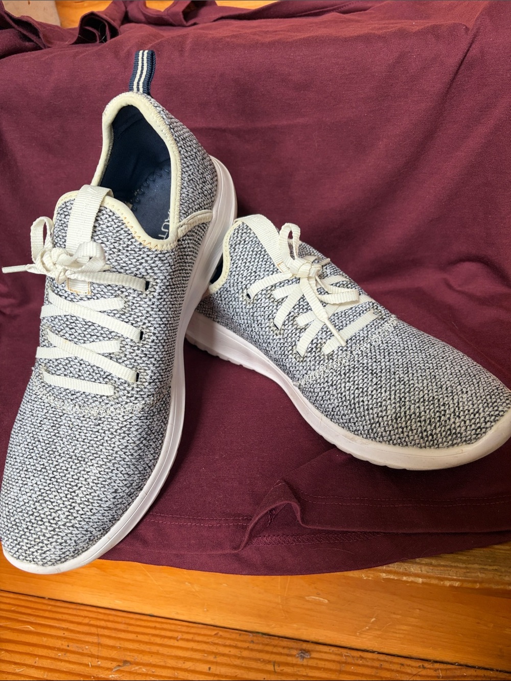 Nautica Navy and cream Knit Slip-On Sneakers